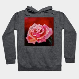 Pink Rose Dew Drops Hoodie